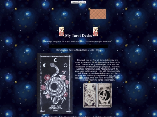 tarot screenshot