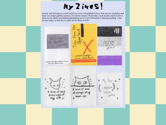 zines screenshot