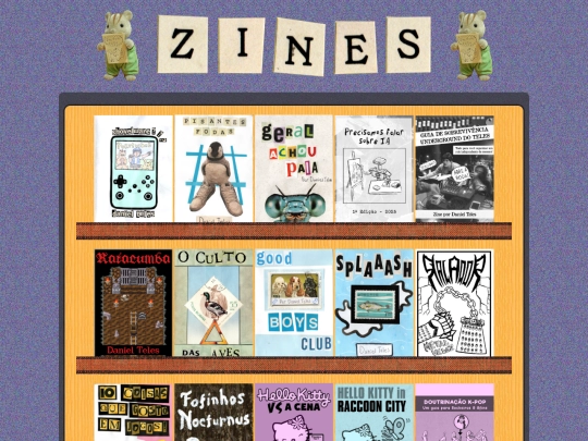 zines screenshot