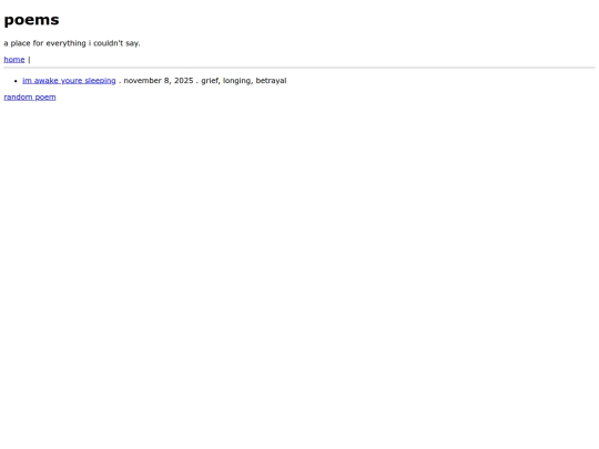 poems screenshot