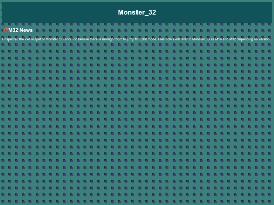 Monster-OS/Monster32 screenshot
