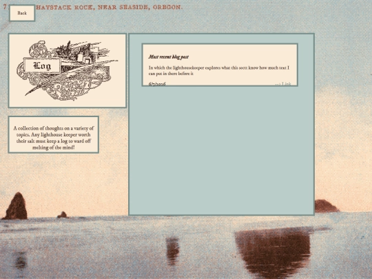 log screenshot