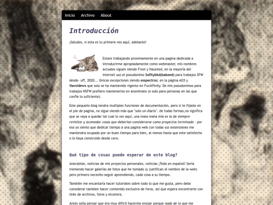blog/about screenshot