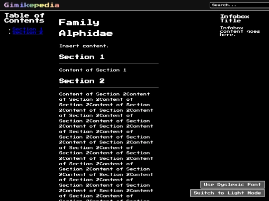 gimikepedia screenshot