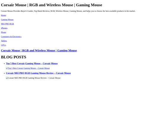 corsairmouse.com screenshot