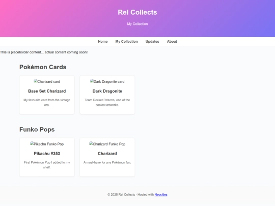 collections screenshot