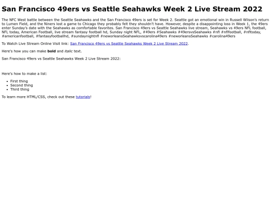 49ersvsSeahawks screenshot