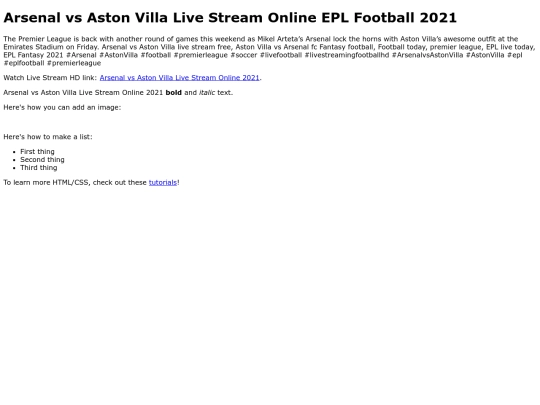 ArsenalvsAstonVilla screenshot