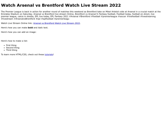 ArsenalvsBrentford screenshot