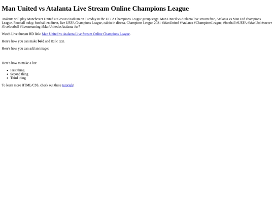 AtalantavsManUnited screenshot