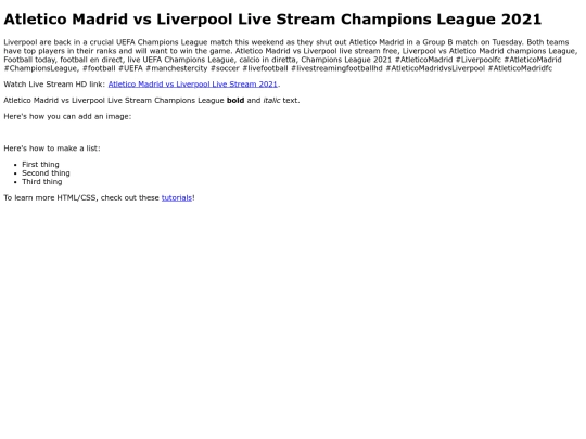 AtleticoMadridvsLiverpool screenshot