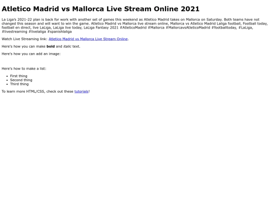 AtleticoMadridvsMallorca screenshot