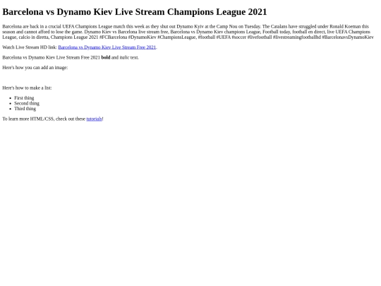 BarcelonavsDynamoKiev screenshot