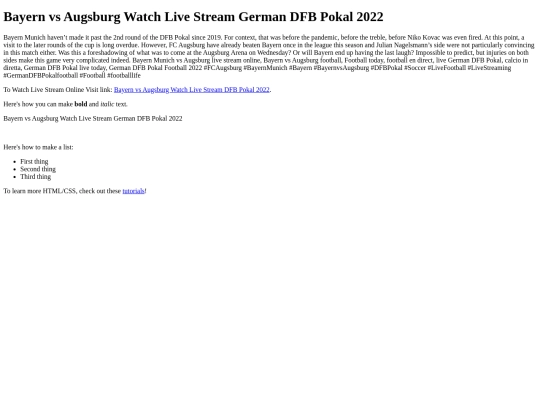 BayernvsAugsburgWatchLiveStream2022 screenshot