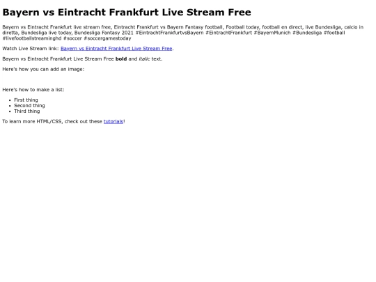 BayernvsEintrachtFrankfurt screenshot