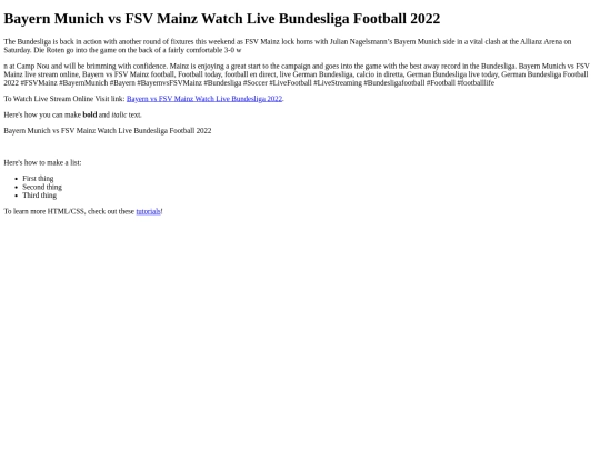 BayernvsFSVMainzWatchLiveBundesliga2022 screenshot