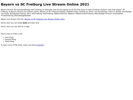 BayernvsSCFreiburg screenshot