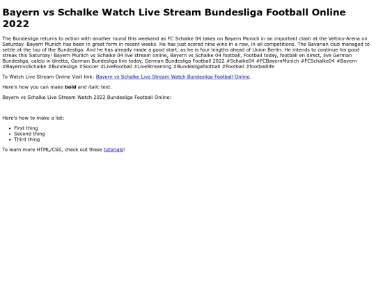 BayernvsSchalkeLiveStreamWatch2022BundesligaFootballOnline screenshot