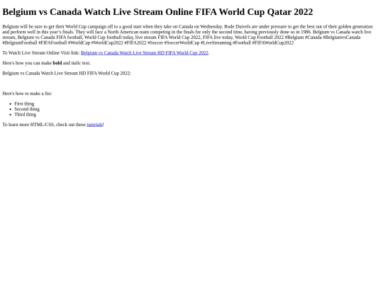 BelgiumvsCanadaWatchLiveStreamOnlineFIFAWorldCup2022 screenshot