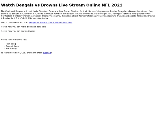 BengalsvsBrowns screenshot
