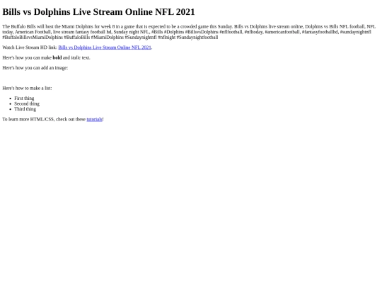 BillsvsDolphins screenshot
