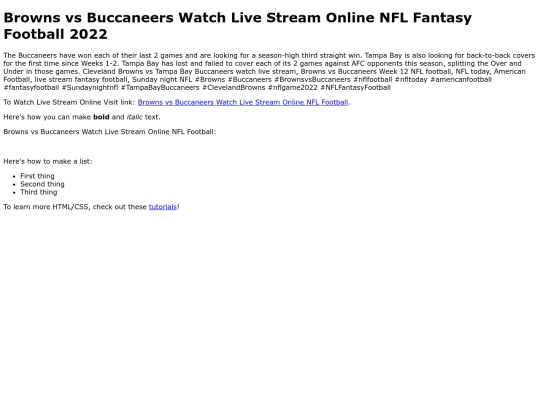 BrownsvsBuccaneersWatchLiveStreamOnlineNFLFantasyFootball screenshot