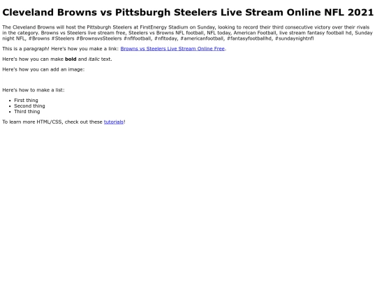 BrownsvsSteelers screenshot