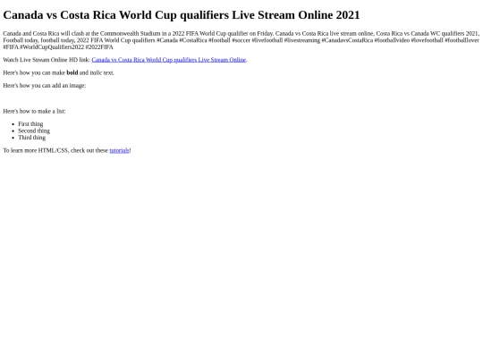CanadavsCostaRica screenshot
