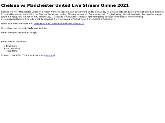 ChelseavsManUnited screenshot