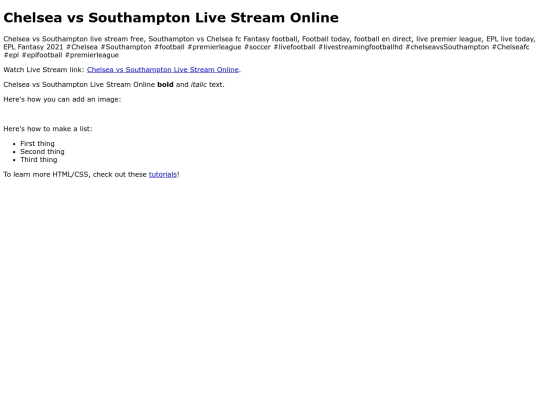 ChelseavsSouthampton screenshot