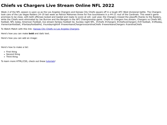 ChiefsvsChargers screenshot