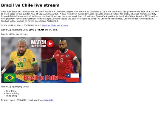 ChilevsBrazillivestream screenshot