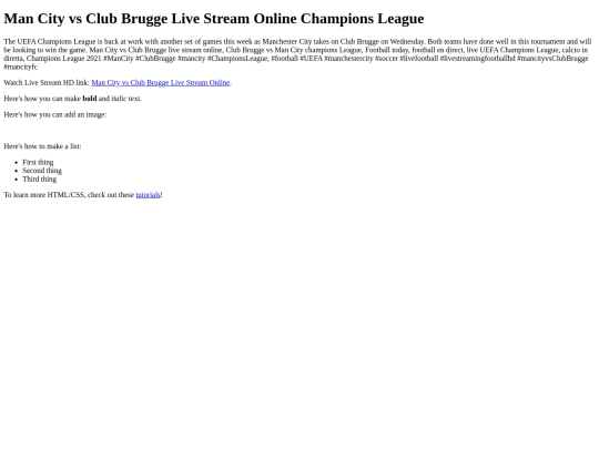 ClubBruggevsManCity screenshot