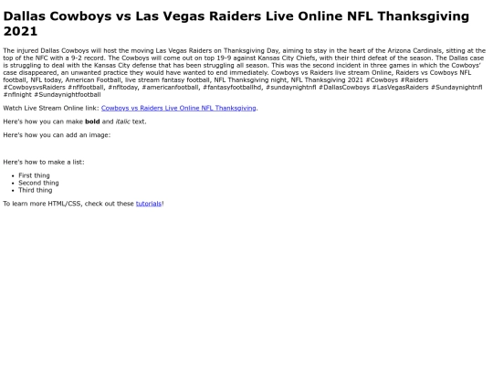 CowboysvsRaiders screenshot