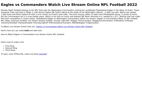 EaglesvsCommandersWatchLiveStreamOnlineNFLFootball screenshot