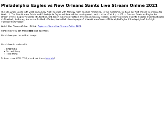 EaglesvsSaints screenshot