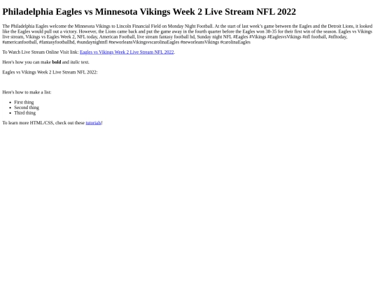EaglesvsVikings screenshot