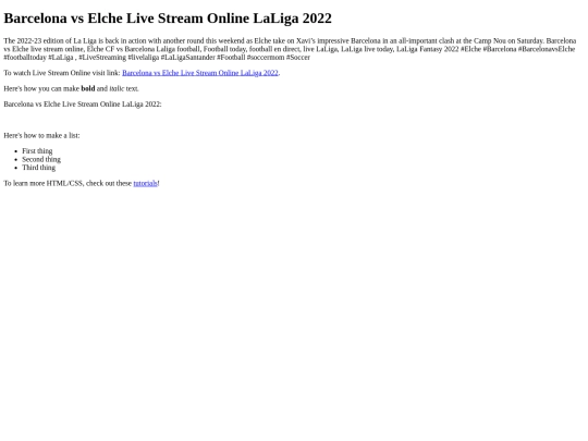 ElchevsBarcelona screenshot
