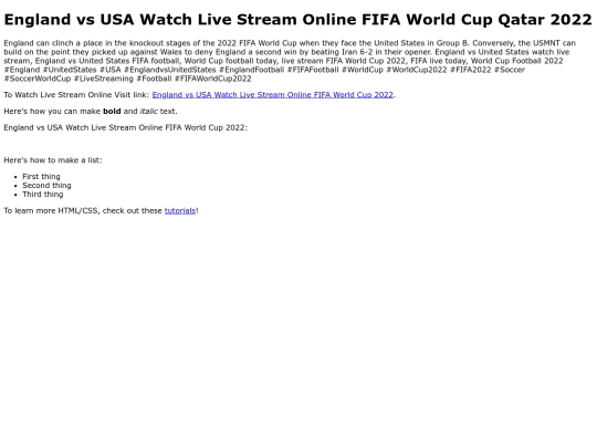 EnglandvsUSAWatchLiveStreamOnlineFIFAWorldCup2022 screenshot