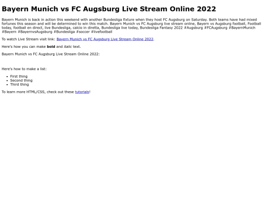 FCAugsburgvsBayernMunich screenshot