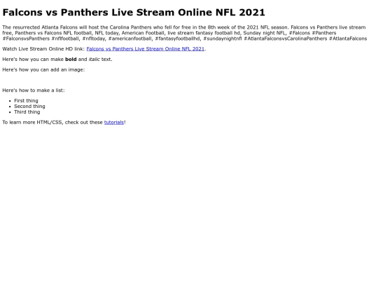 FalconsvsPanthers screenshot