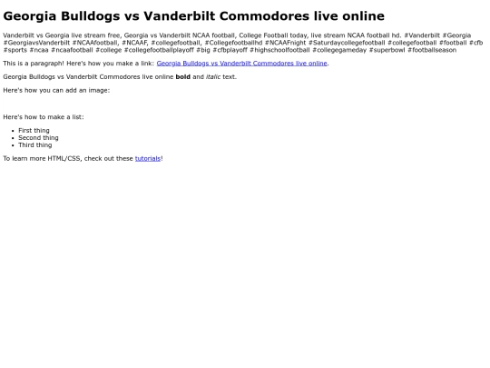 GeorgiavsVanderbilt screenshot