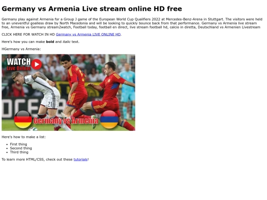 GermanyvsArmenia screenshot