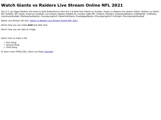GiantsvsRaiders screenshot
