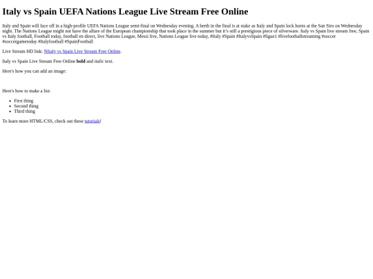 ItalyvsSpain screenshot
