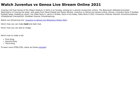 JuventusvsGenoa screenshot