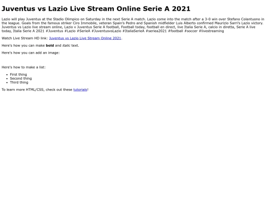 JuventusvsLazio screenshot