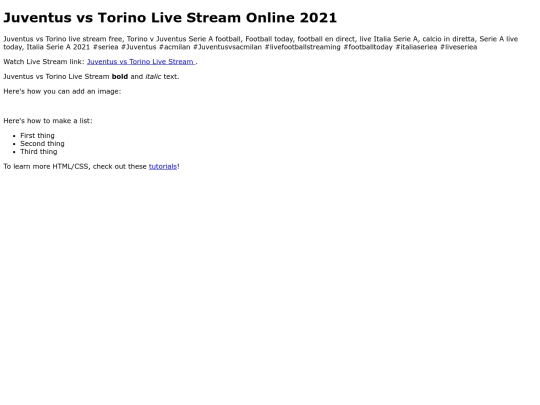 JuventusvsTorino screenshot