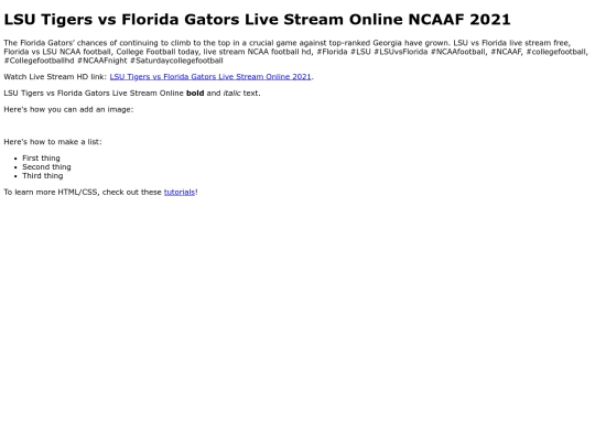 LSUvsFlorida screenshot