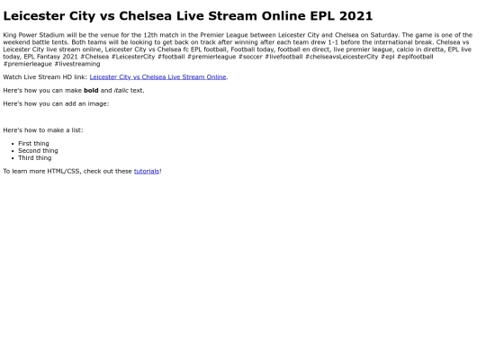 LeicesterCityvsChelsea screenshot